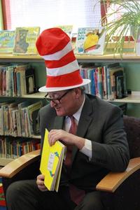 Mayor Jim Kenney read to children at the Widener Library on Dr. Seuss' birthday in 2016!